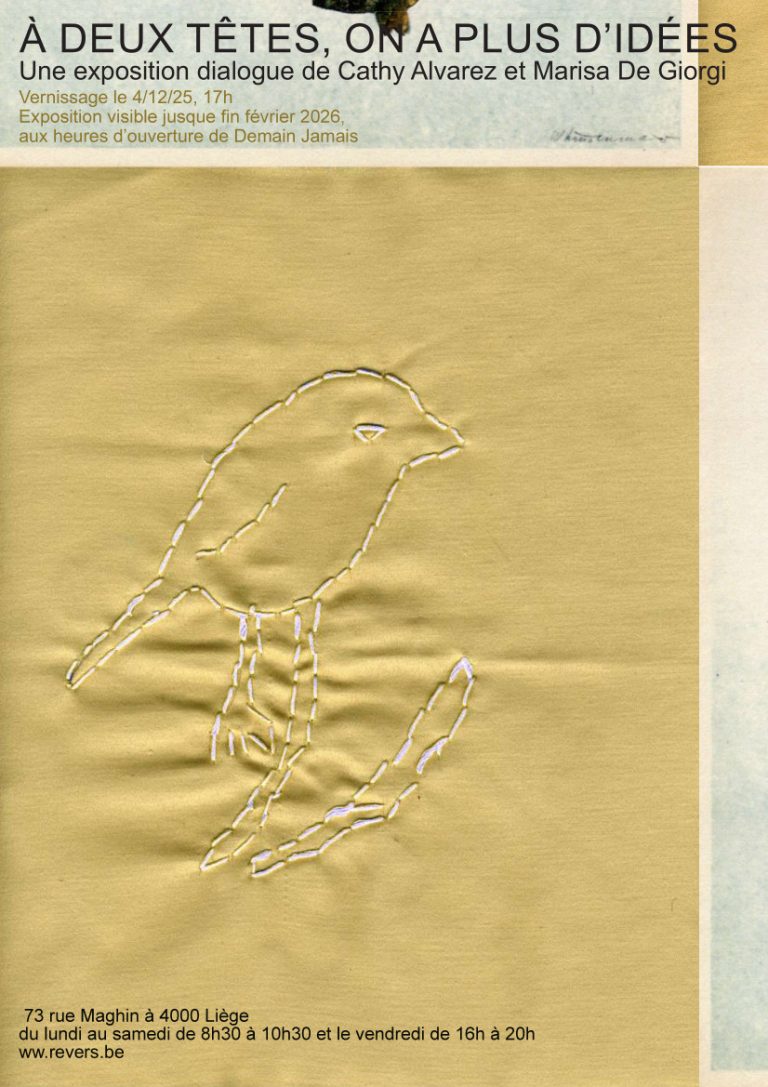 Exposition « A deux têtes, on a plus d&rsquo;idées » de Marisa De Giorgi et Cathy Alvarez